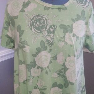 LuLaRoe Dresses - Lularoe XL mint green rose jessie LuLaRoe Dresses - Lularoe XL mint green rose jessie